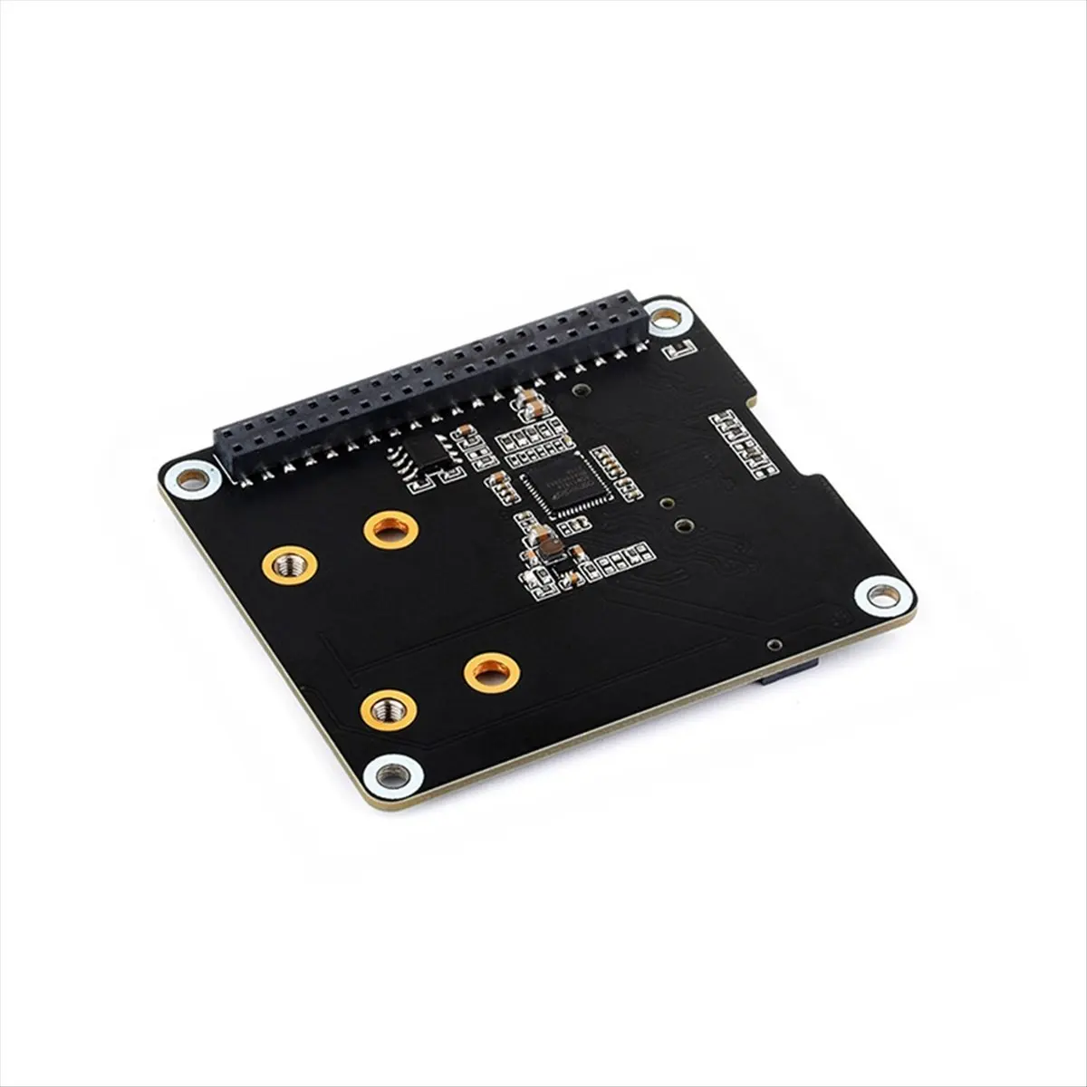 A10I  Adapter Board PCIe to 2-CH M.2 HAT+ On-Board Indicators Power Monitor Chip EEPROM for 5
