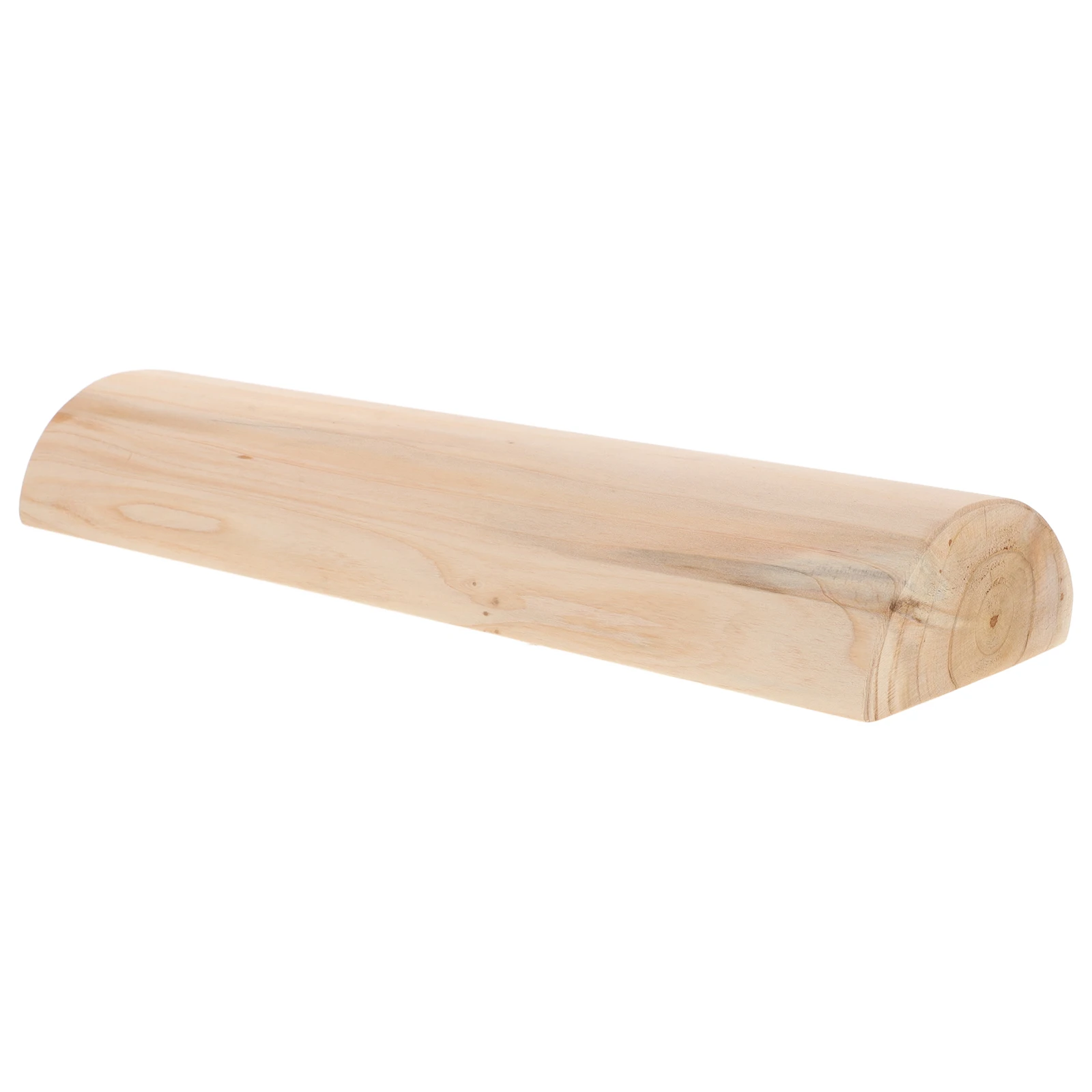 

Solid Wood Pillow Ergonomic Neck Support Round Wooden Pillows for Bed Home Sauna Pain Relief Breathable Smooth Surface