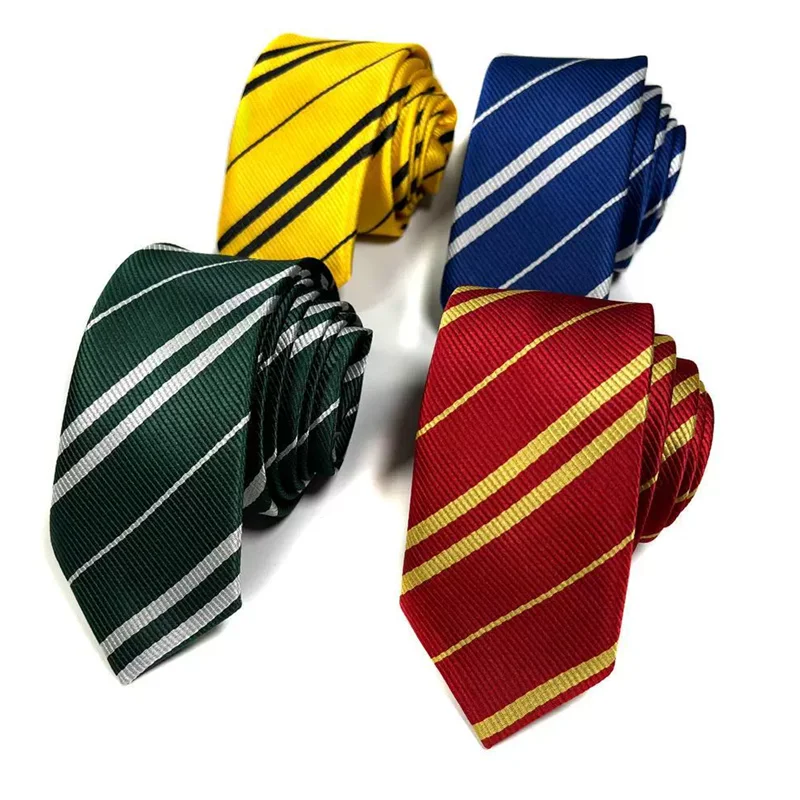 4 Farben Halloween-Krawatte, Magierschule Cosplay-Kostüm, Twill, Lässige College-Kostüm-Krawatte, Accessoire für Themenpartys und Kostüm-Requisiten – Detail 13