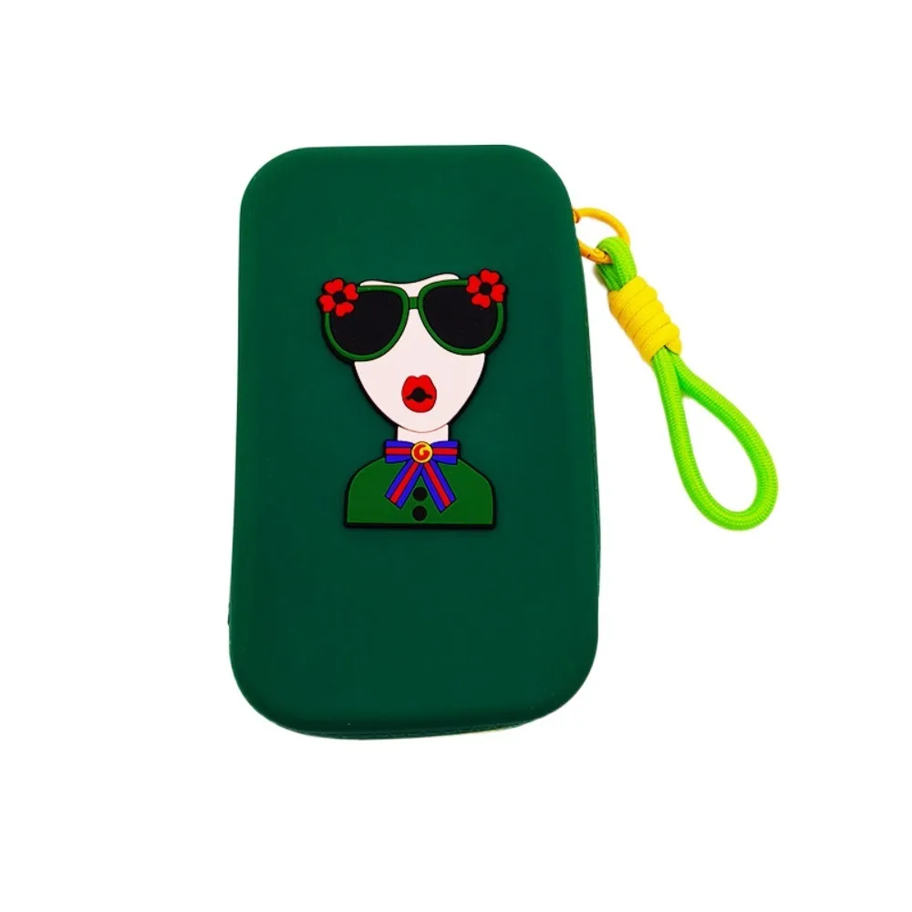 

Anti-lost Silicone Wrist Wallet Lightweight Creative Modern Lady Storage Bag Ethnic Style Simple Zipper Soft Case Students
