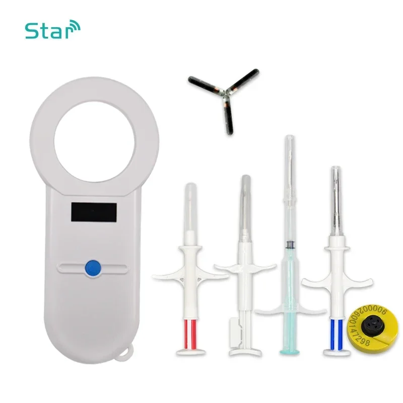 New ISO11784/5 Digital Animal Tag Microchip Reader ISO Chip Transponder Portable OLED Dog Pet Identification Chip Scanner