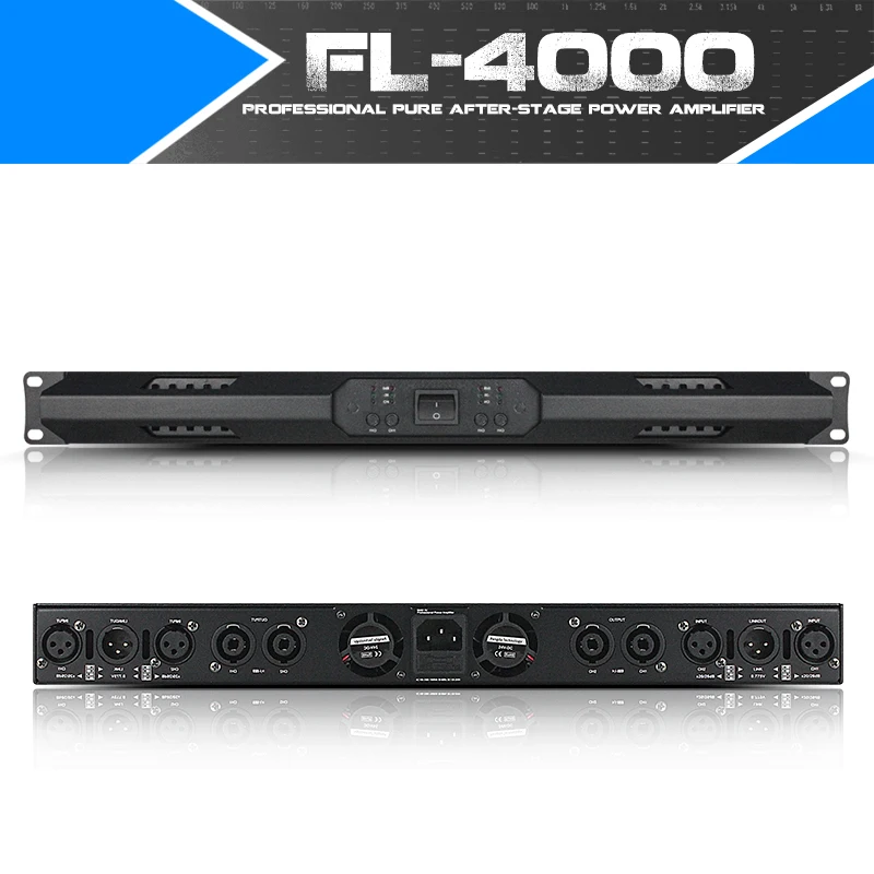 AMPLIFICADOR DE POTENCIA digital profesional, dispositivo de dos o cuatro canales, 1U, hifi, fiebre, conferencia, cine en casa, ampl