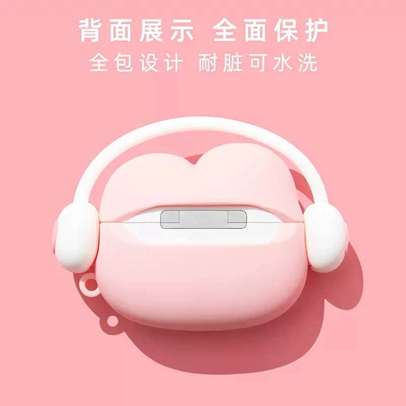 For Airpods 1 2 3 Pro Pro 2 Wearing headphones Hello Kitty Kuromi Melody Stitch Silicone Earphone Case Accessories Cover