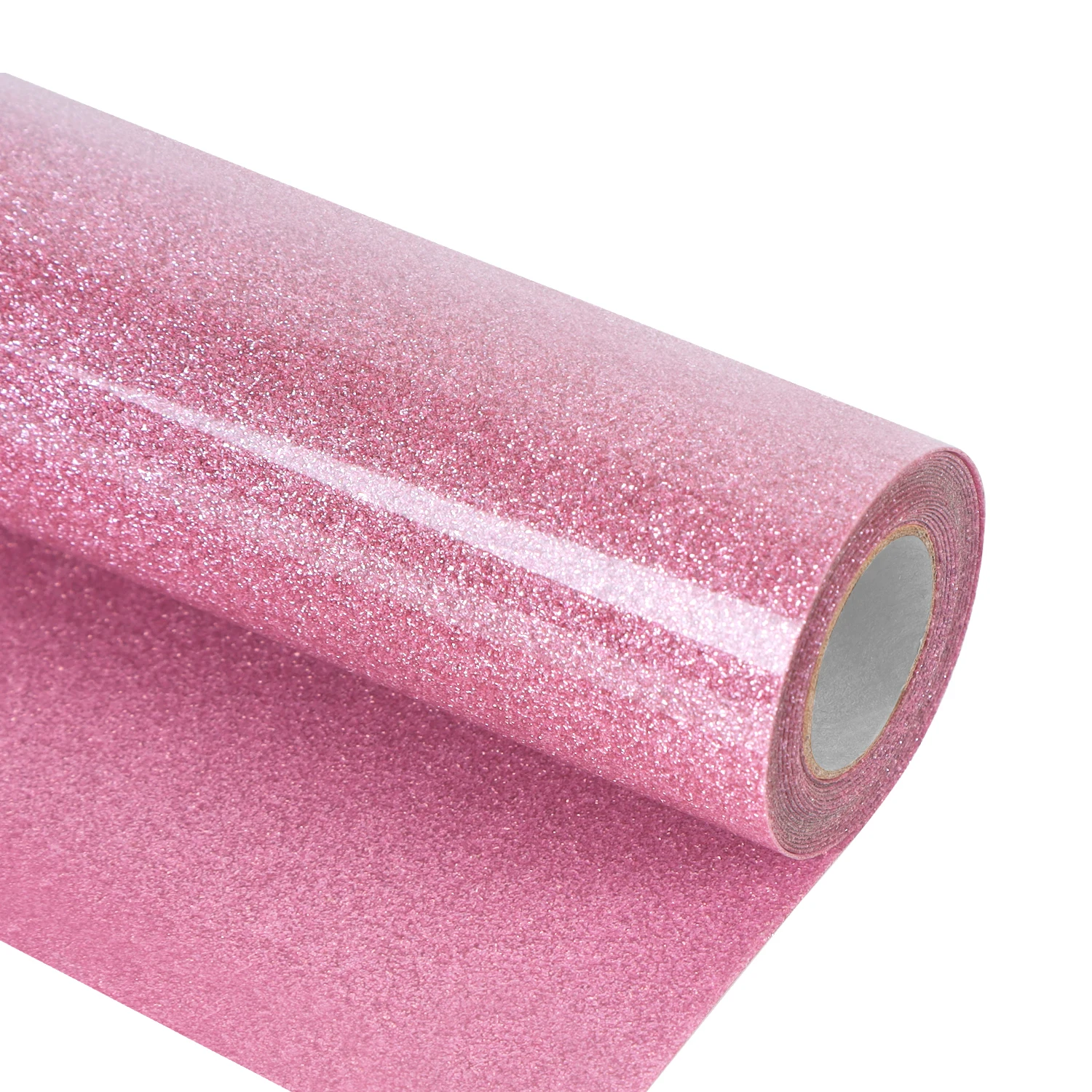 Glitter Heat Transfer Vinyl Film, Transfer Foil Plotter Flex Roll for Iron-on DIY T-shirt, Fabrics, 30.5 x 150cm