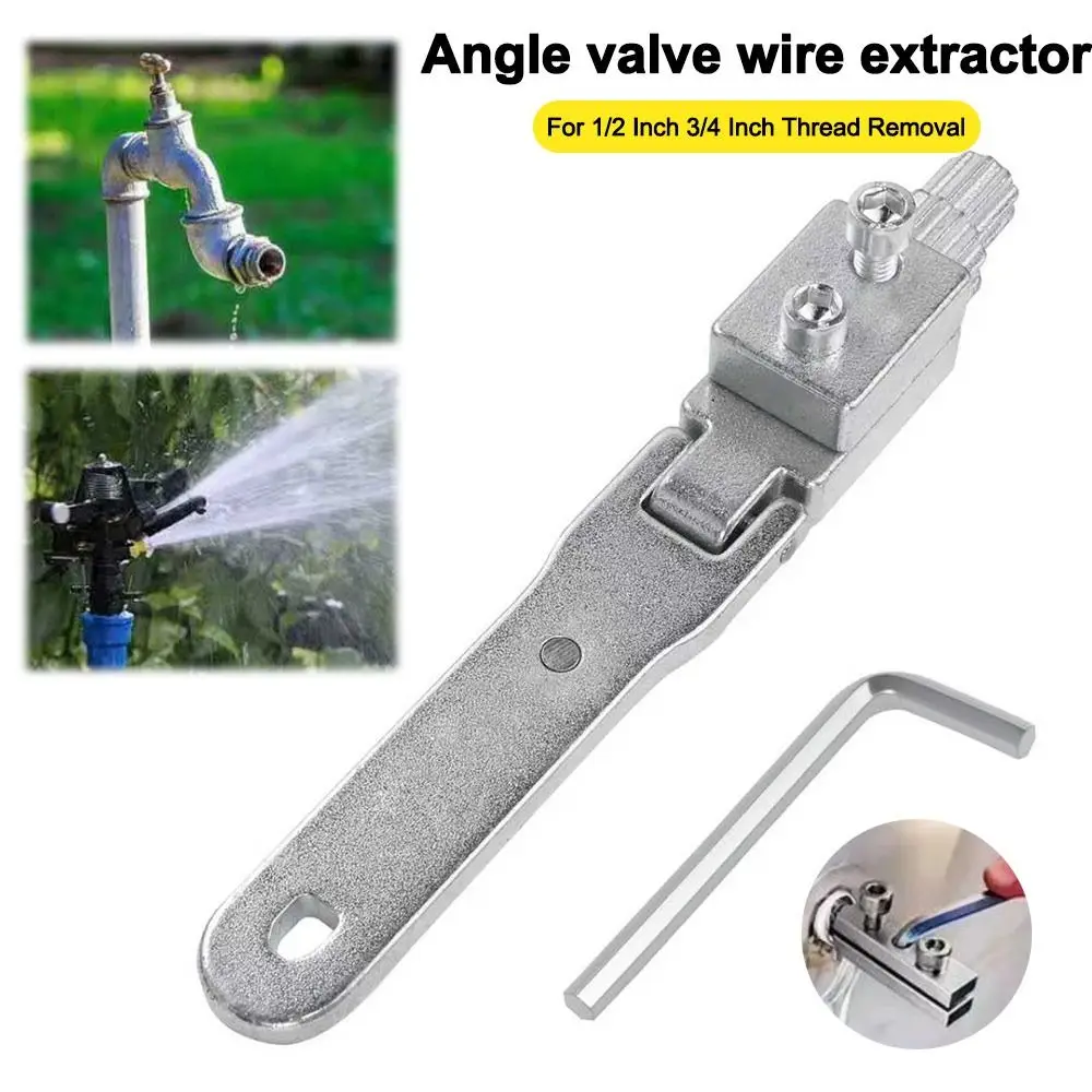 

Durable Easy Out Stripped Screw Extractor Portable Multifunctional Faucet Angle Valve Broken Wire Extractor Plumbing Repair