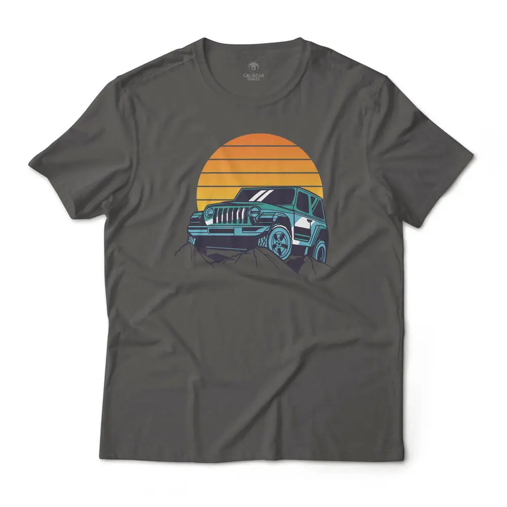 4x4 Adventure Off Roading in Sunset Graphic Art T-Shirt Unisex Tee