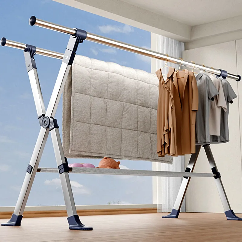 stainless-steel-portable-clothes-drying-rack-indoor-outdoor-balcony-bedroom-free-standing-expandable-quilt-drying-tool