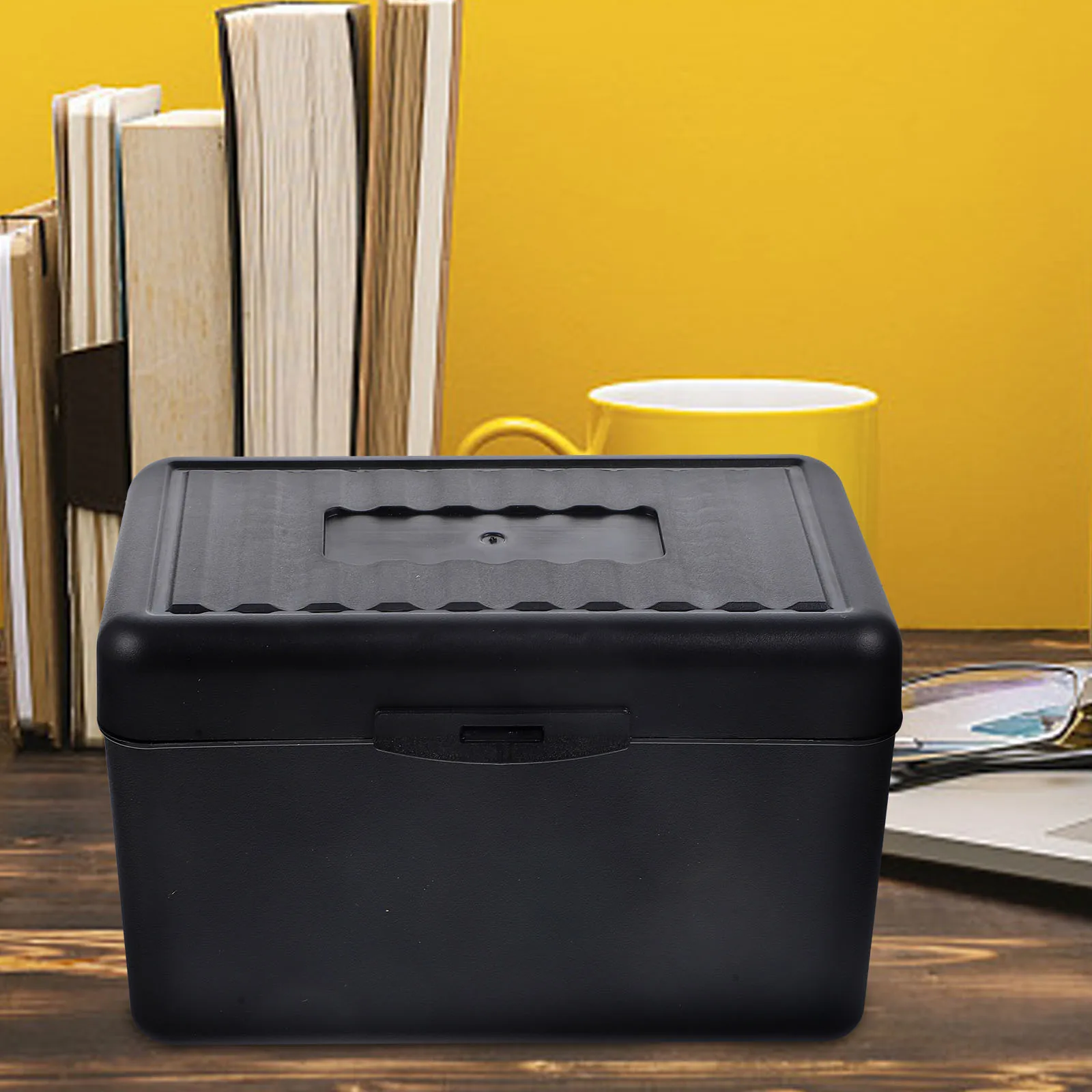 

Index Card Storage Box Horizontal Note Pad Office Notepad Black Memo Papers Shelving PP Dispenser Desktop ganizer Multi