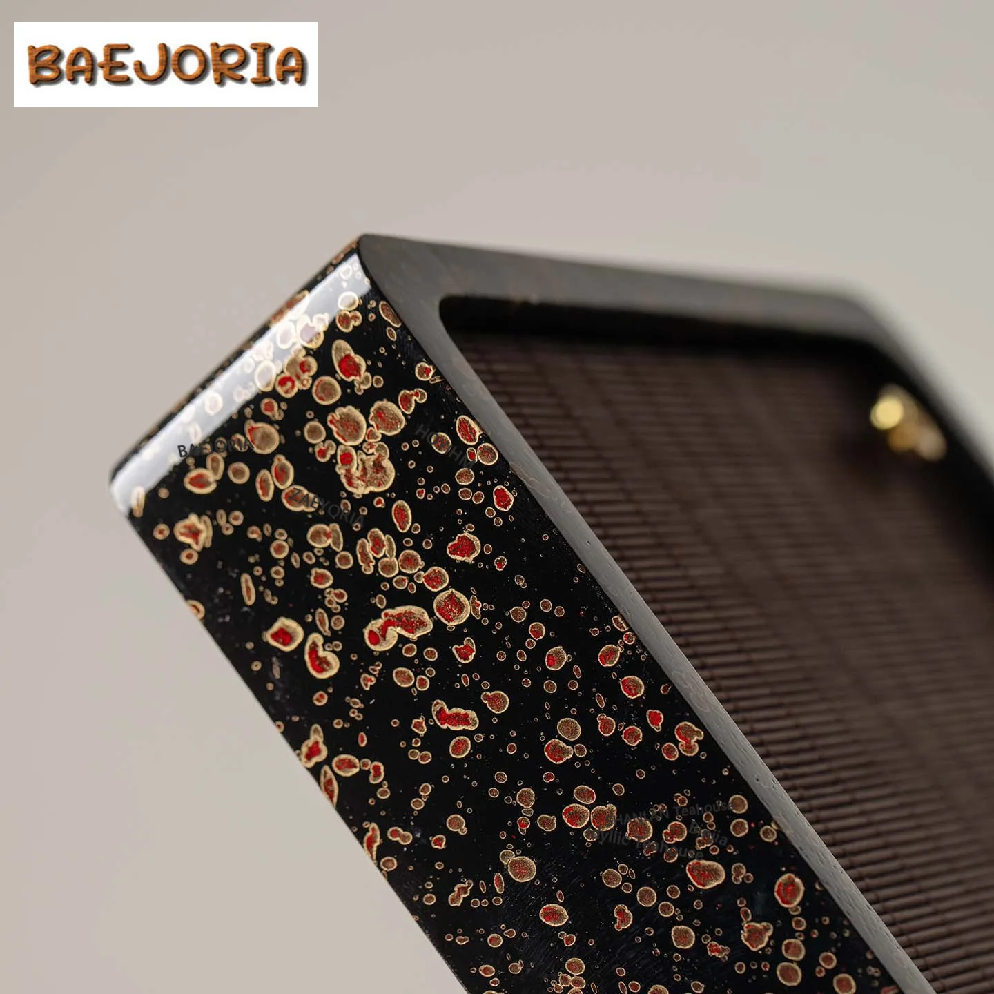 BAEJORIA Natural Lacquer Tea Tray Japanese Cuisine Table Coffee Storage Board Teapot Stove Insulation Dishes For Serving Gifts