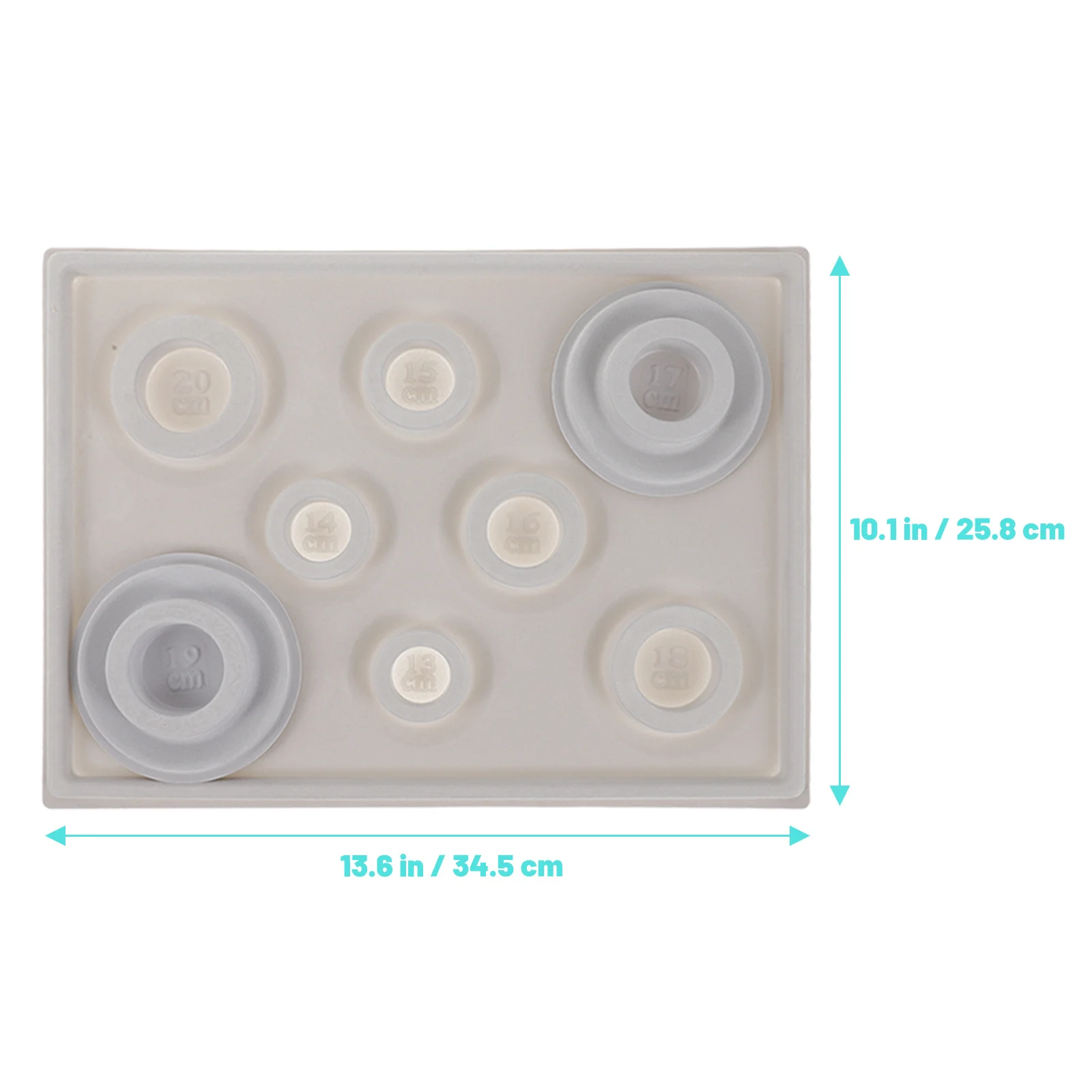 1 مجموعة حبة تصميم مجلس مجوهرات تصميم صينية سيليكون الديكور مجلس قلادة سوار أداة القياس مستلزمات صناعة المجوهرات #4