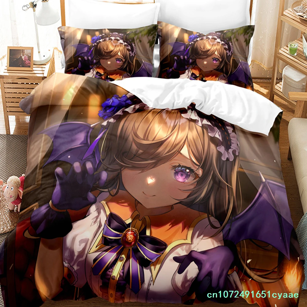 3D Print Anime Kawaii Grils Pretty Derby Bedding Sets Duvet Cover Set With Pillowcase Twin Full Queen King Bedclothes Bed Linen