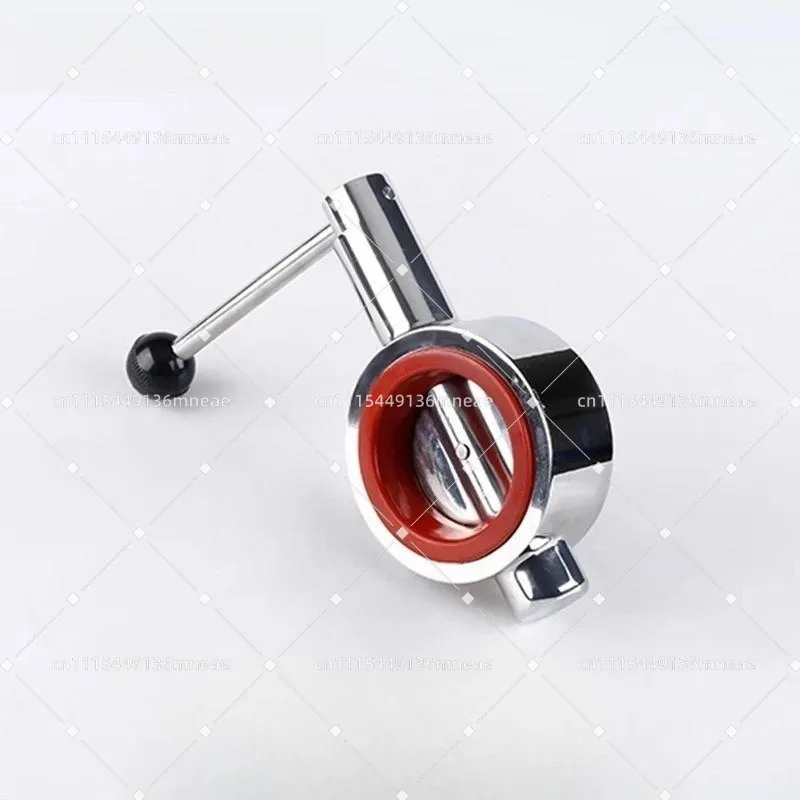 D71 Clip Type Butterfly Valve Manual Handle Stainless Steel Multi-Size Filtration Fitting DN50 DN100 DN125 DN150