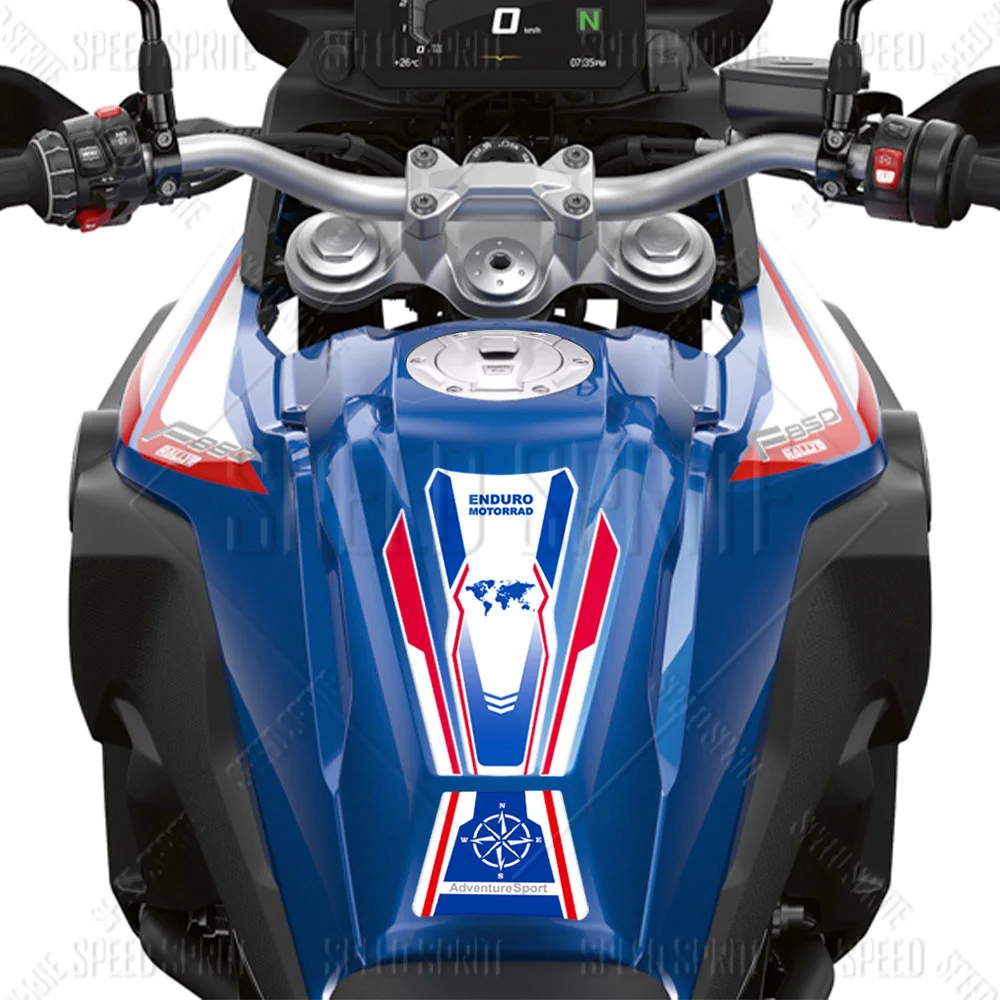 3D Motorcycle Tank Pad Sticker Protector Triple black 40 years Decal For F850GS F750GS F 850 750 GS 2020-2024