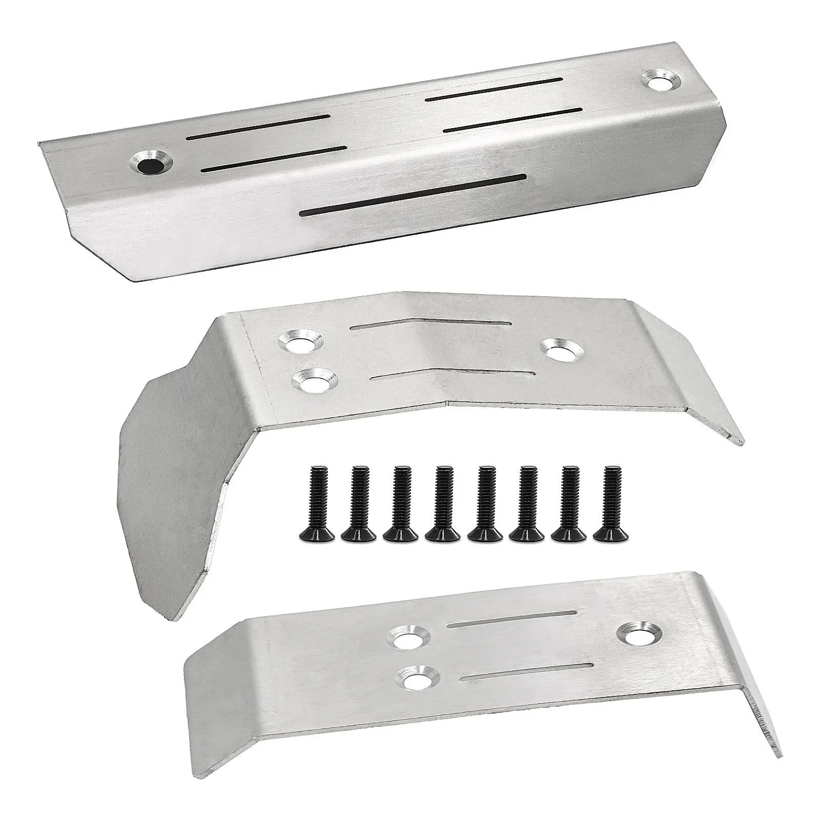 Heavy Duty Stainless Steel Skid Plates Full Front And Rear Upgrade for Mini Maxx Off-Road Vehicle Protection