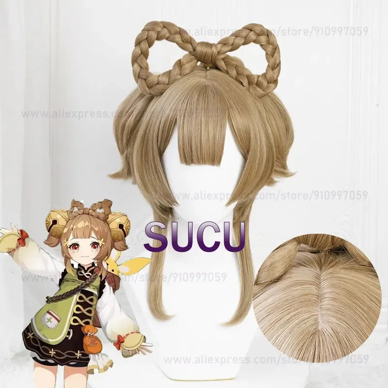 

Yaoyao Косплей Парик Игра Genshin Impact 40 см Аниме Парики Термостойкие Синтетические Волосы Аксессуары Для Хэллоуина