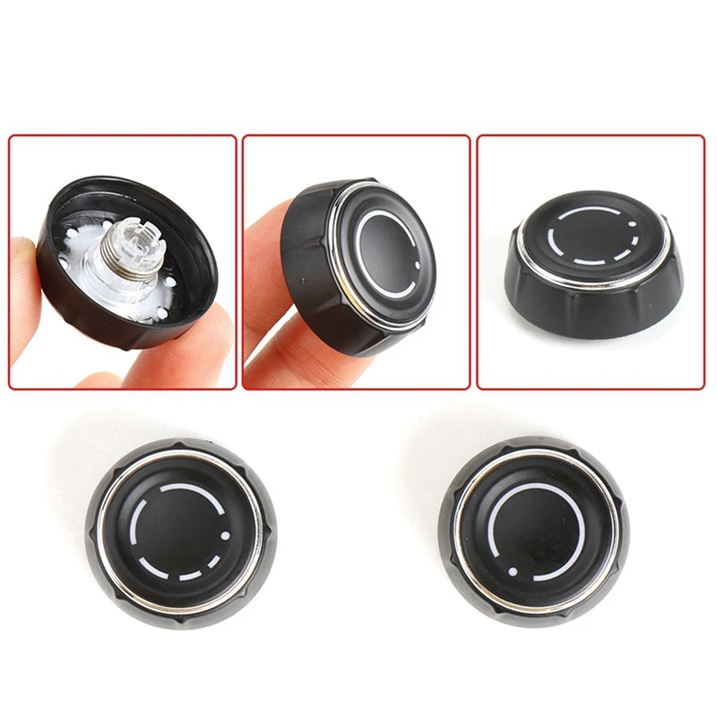 5X For Porsche Coupe 911 718 918 Boxster Cayman Car Center Console Audio Volume Knob Cover CD Control Switch Button