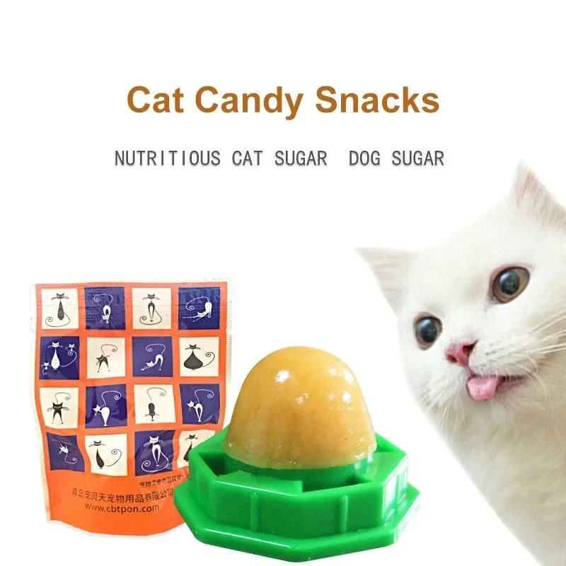 

Pet Snacks Solid Nutritional Paste Digestion Promotion Candy Health Dust Cover Design Vitamin Gel Aid Energy Balls Cats Products