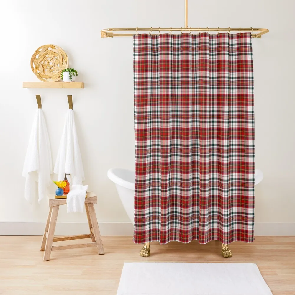 Clan MacAlister Dress Tartan Shower Curtain Bathroom Fabric Anime Shower Bathroom Showers Shower Waterproof Curtain