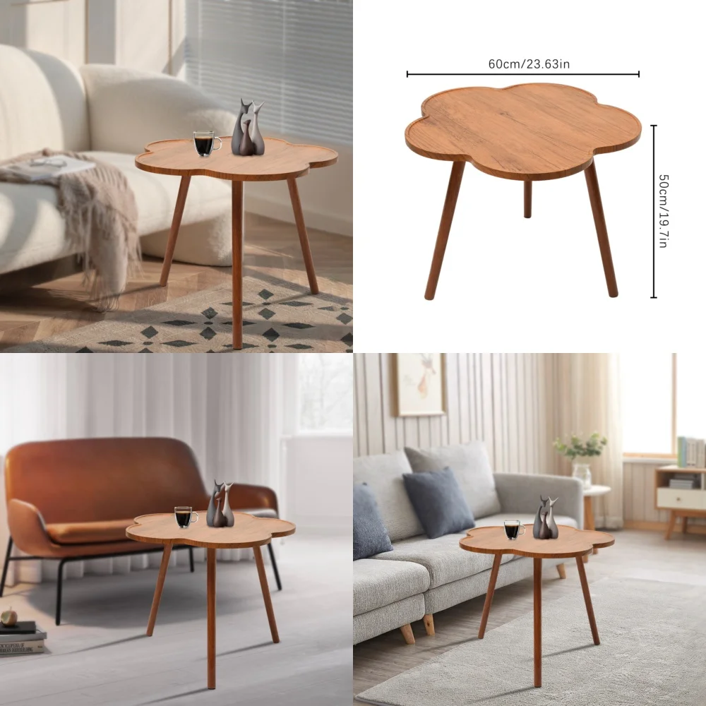 

Café TablesStylish Flower Inspired Coffee Table Durable Modern Design for Living Room Bedroom or Office Space Perfect Home Decor