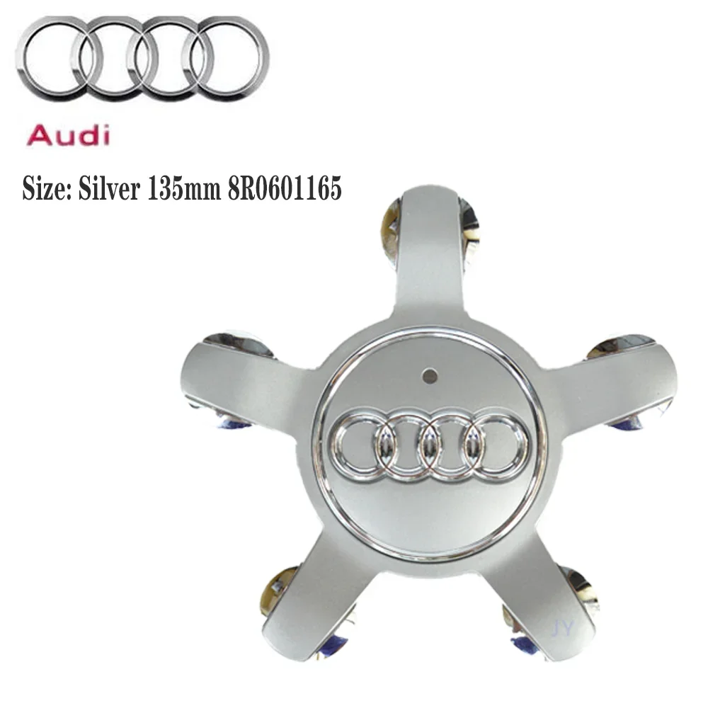 4 Stück 135mm Auto-Styling Radnabenkappen Emblem 8R0601165 4F0601165N für Audi A1 A3 A4 A5 A6 A7 Q3 Q5 Q7 TT B5 B6 B7 8P