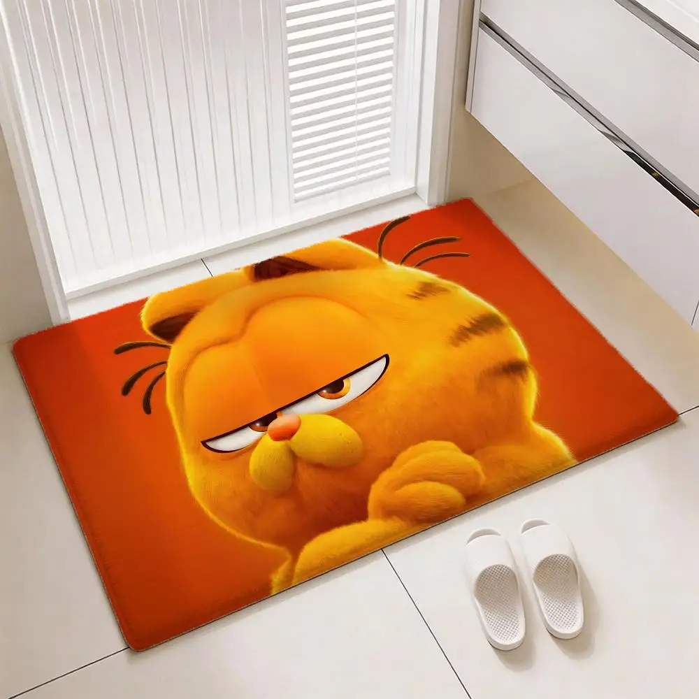 Klassieke Comic Cat G-Garfields vloermat Zacht verdikt flanellen deurmat Antislip woonkamertapijt Home Decor