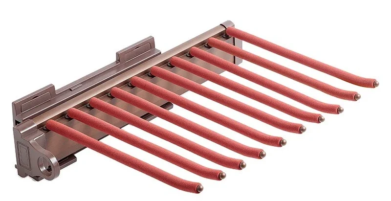 Wardrobe Pull Out Storage Rack Retractable Clothes Hanger Sliding Pants Holder for Household Closet Organization