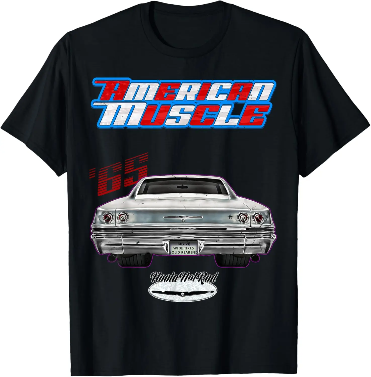 1965,65, HotRod,Impala,Biscayne,Caprice,DelRay,Muscle Car, Футболка США