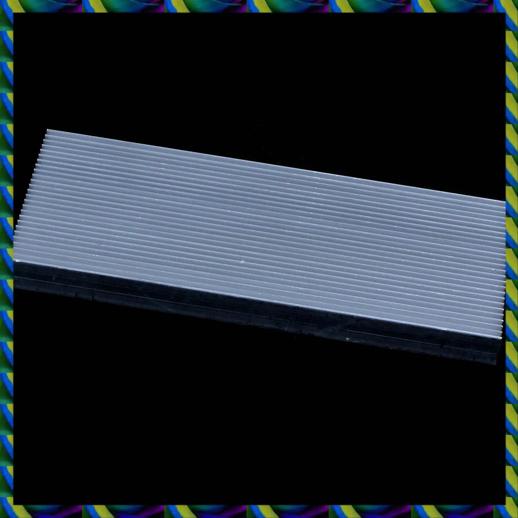 毎日 2X アルミヒートシンクヒートシンクハイパワー LED アンプトランジスタ 100X41x8mm