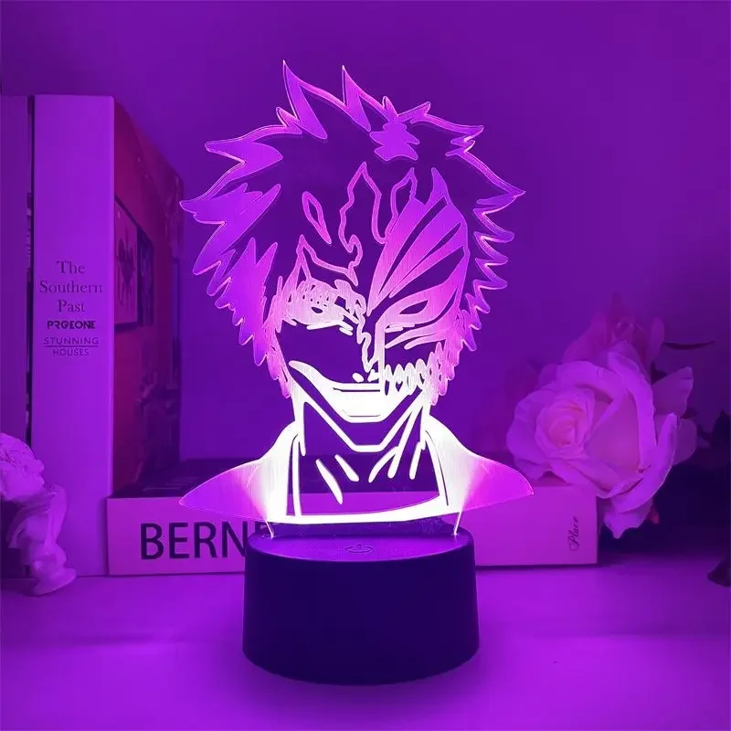 Bleach Kurosaki Ichigo Hitsugaya Toushirou Cartoon Kreatives Dekoratives Nachtlicht Animations-Zubehör Tischdekoration Licht – Detail 7