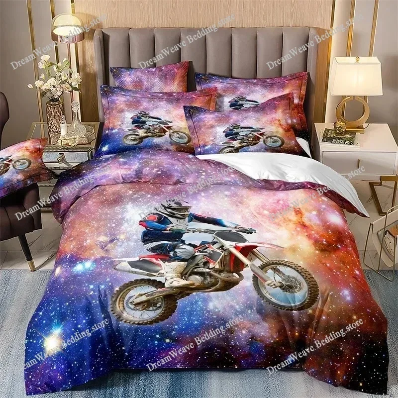Speed Rider, Super Cool, Racing Car Comforter Style Duvet Cover Pillow Case Bedding Set Quilt Cover Double Bed Luxury Gift96396