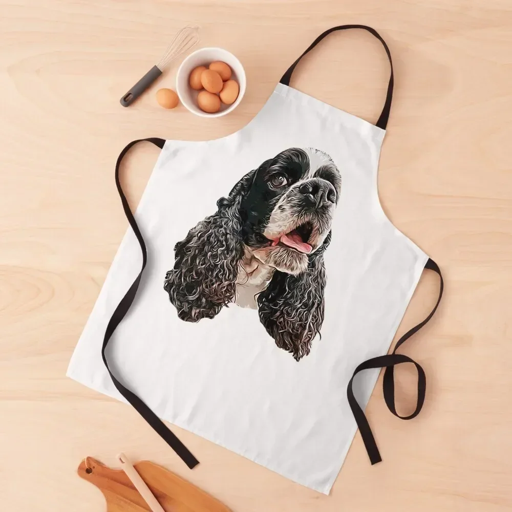 

American Cocker Spaniel Apron women's work esthetician Women's Kitchen carpenter Apron