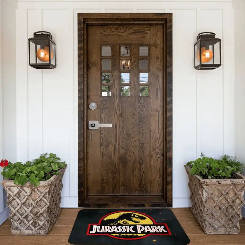 Jurassic Park Dinosaur Print Front Door Floor Entrance Mats Indoor Kitchen Bath Doormat Bedroom Carpet Rug