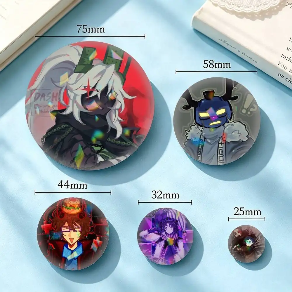Forsaken Chance Horror Game 25mm 32mm 44mm 58mm 75mm Brooches Badges Pins for Accessories Gift