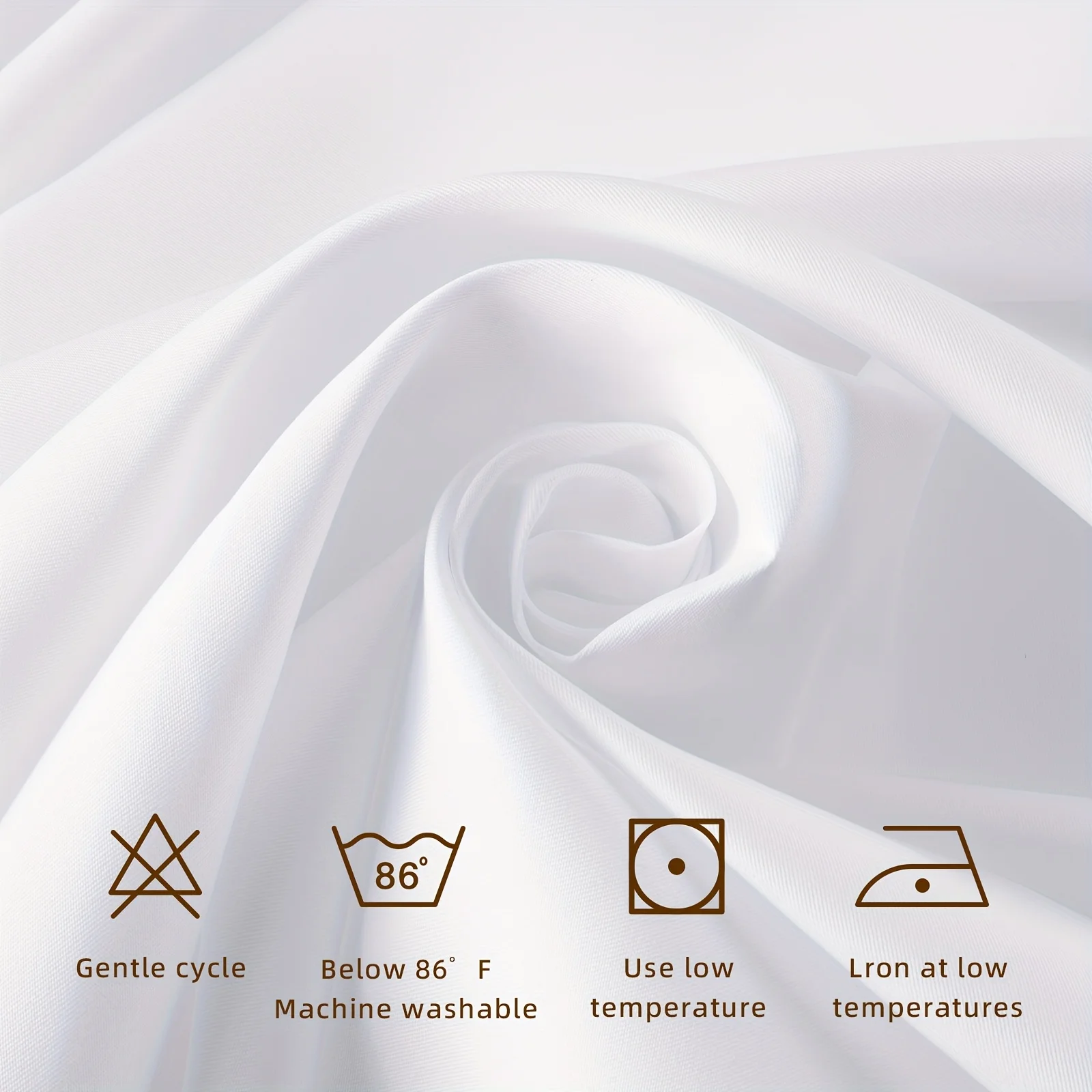Round Tablecloth – 120 Inch Washable Cotton-Polyester Blend, Soft & Wrinkle-Resistant, Ideal for Weddings, Birthdays, Holidays, - view 5