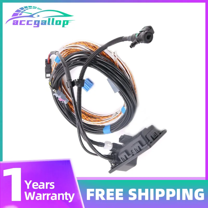 

For Tiguan MK2 5T 5NA827566D 5NA 827 566 D Rear View Camera Trunk handle Water spray Guidance Line WASH