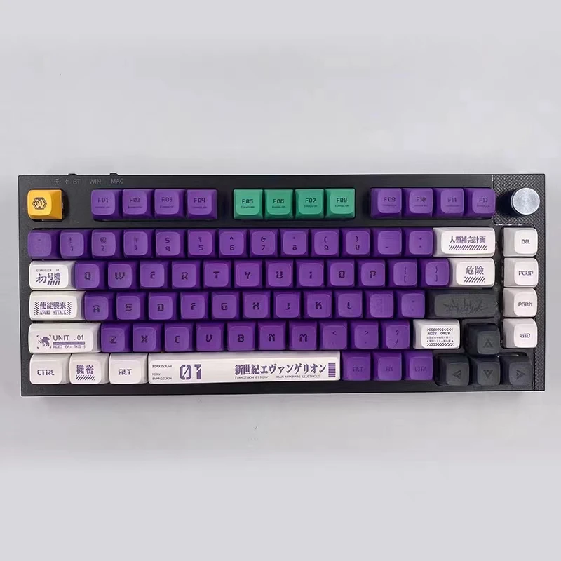 134 Keys Anime EVA Keycaps XDA Profile Cartoon Little Otter Keycaps PBT Dye Sublimation Mechanical Keyboard Keycap For MX Switch