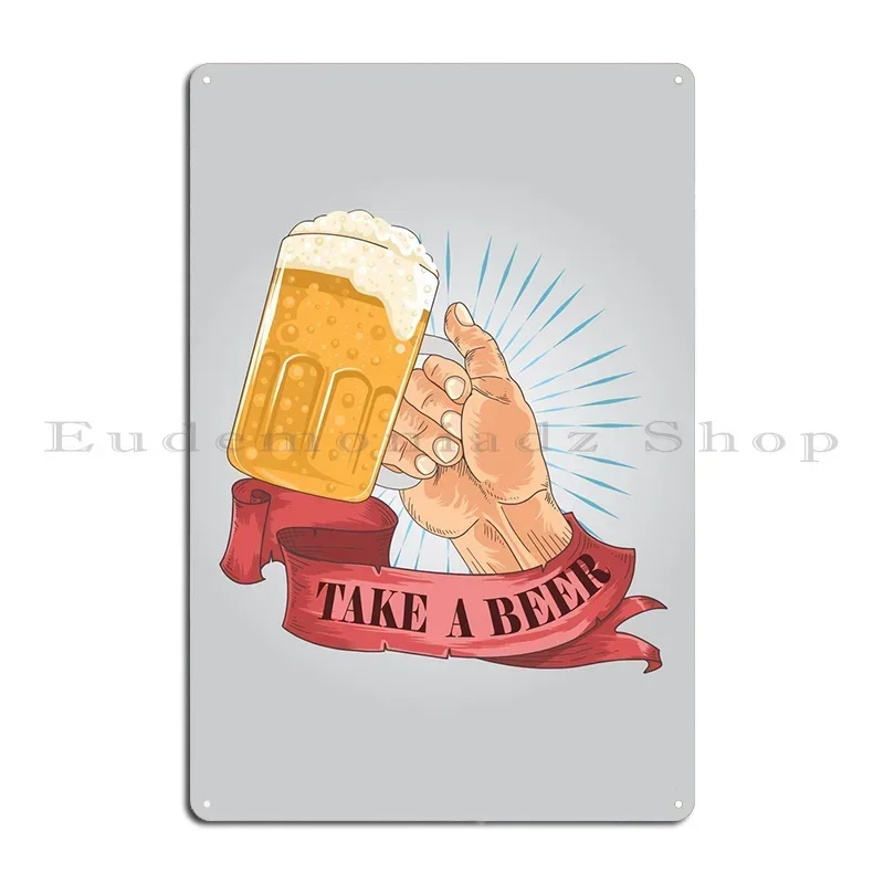 Cheers Beer Metal Plaque Poster Funny Design Pub Designer Kitchen Club Tin Sign Poster