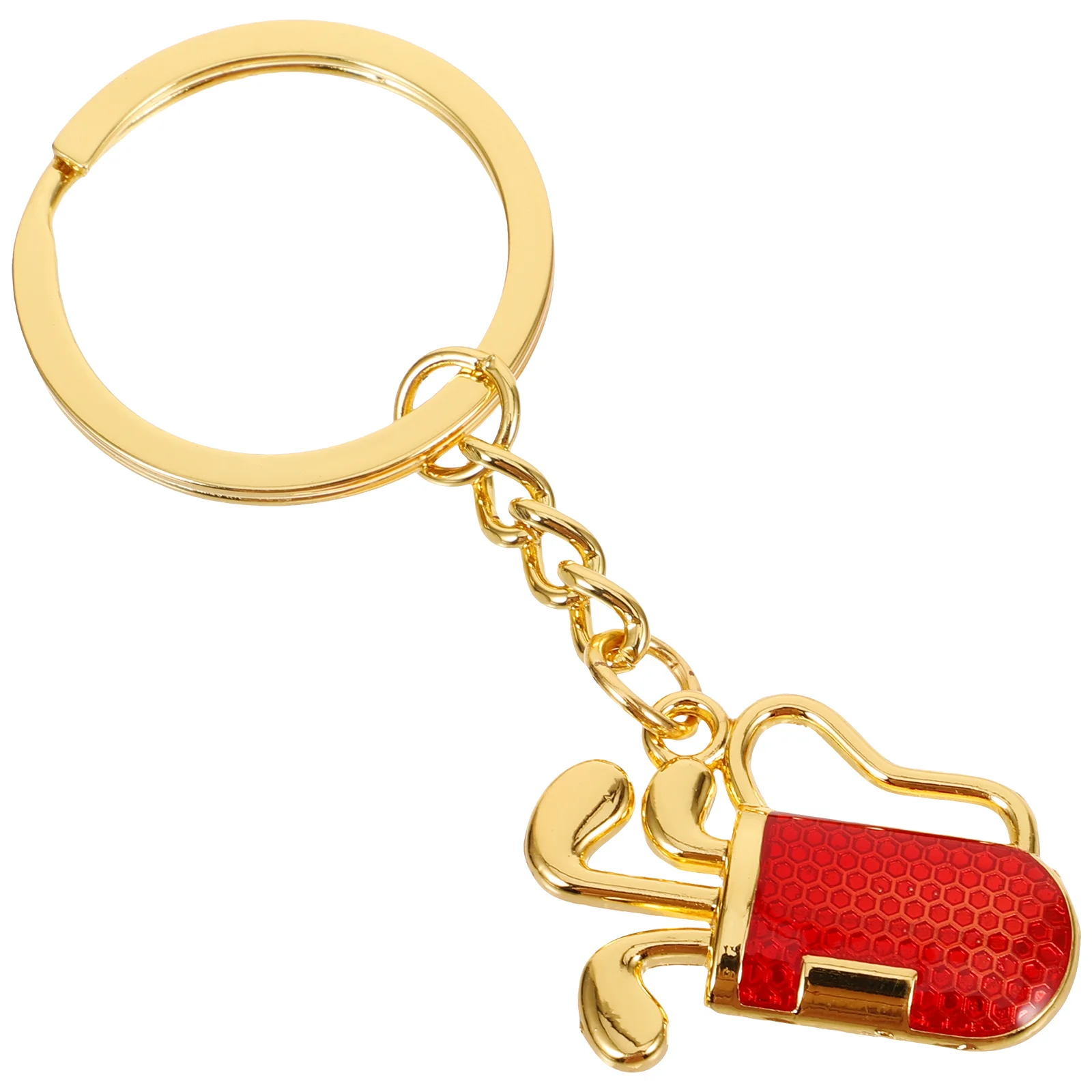 Sports Themed Keychain Exquisite Golfs Keychain Delicate Small Golfing Keychain Decor golf keychain keychains