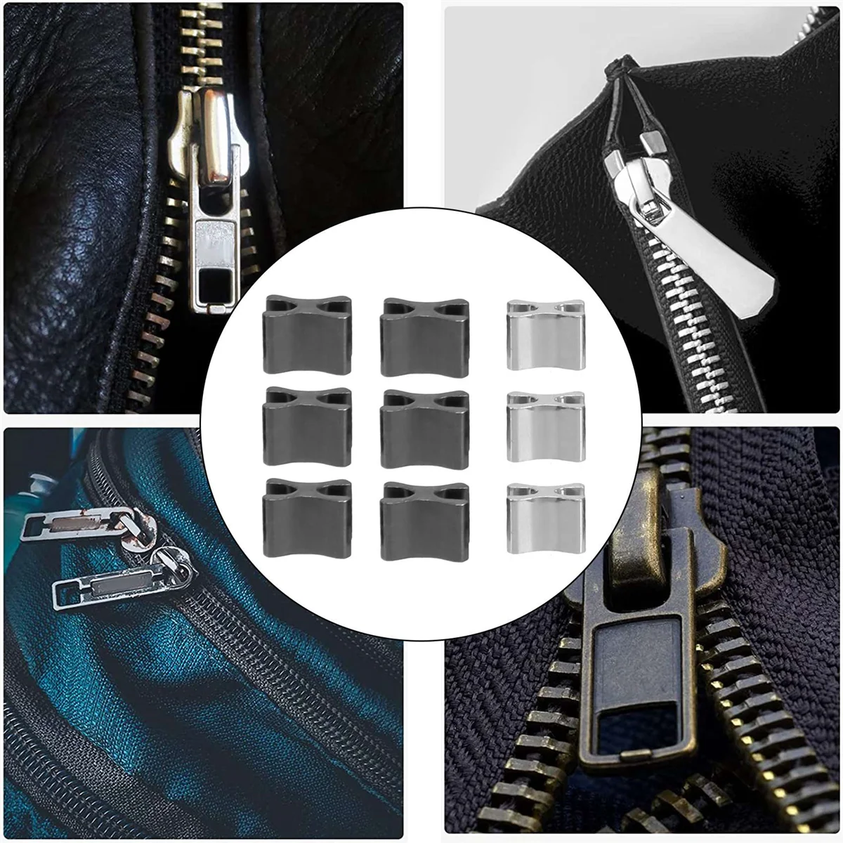 

Y45A-120 шт., металлический слайдер с головкой молнии, 4 размера, нижние ползунки на молнии, фиксатор, вставный штифт, набор инструментов для ремонта пробки молнии