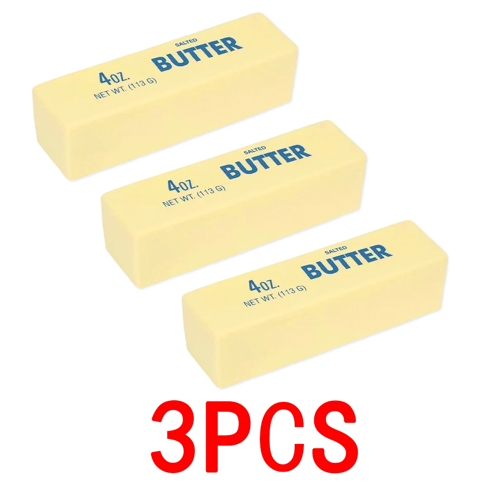 3 Stile Squishy Butter-Stick Spielzeug, langsam aufsteigendes Quetschspielzeug, Butterriegel Fidget Toy, Anti-Stress-Handentspannungsgeschenk