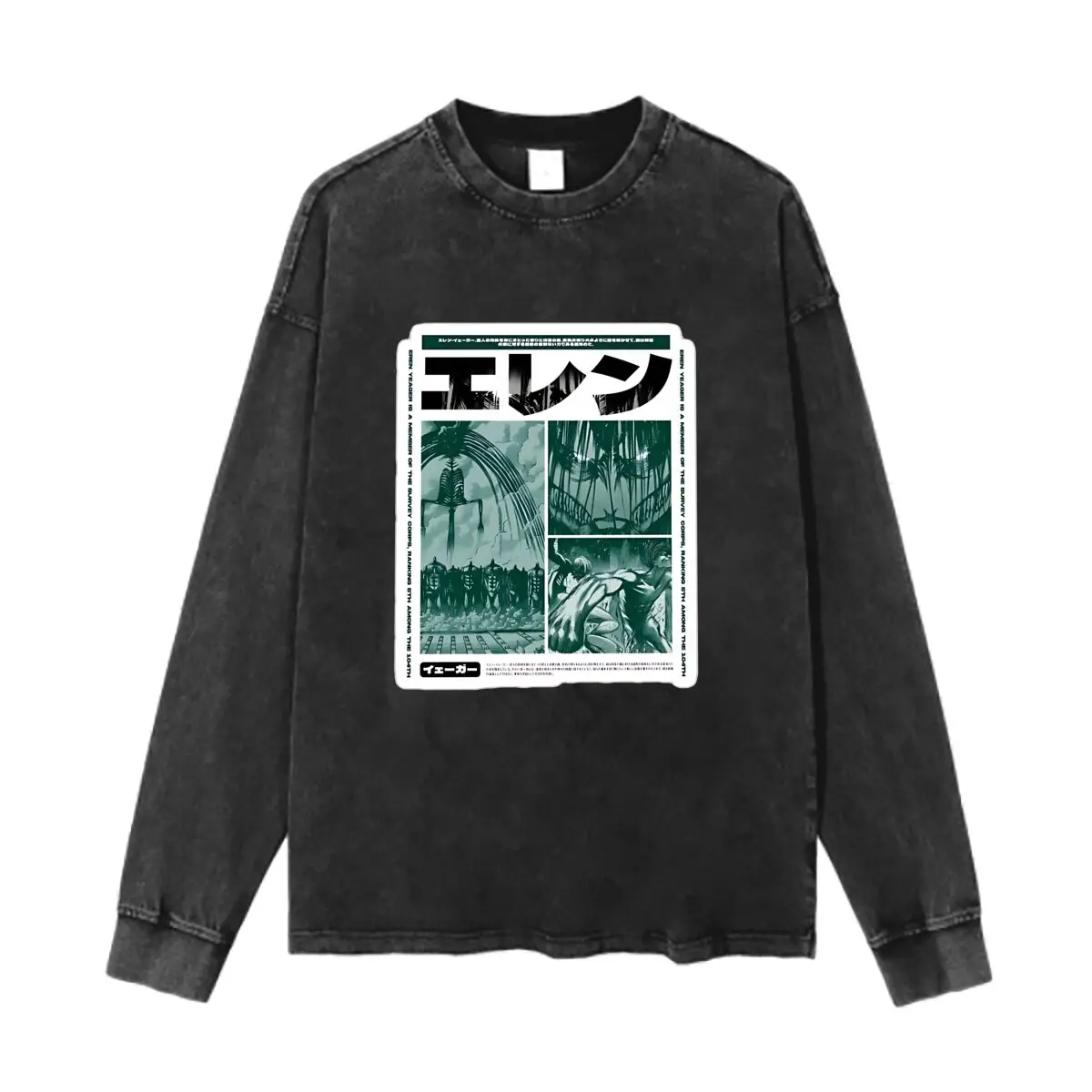 camiseta-manga-longa-vintage-de-cor-solida-do-manga-attack-on-titan-eren-survey-corps-solta-e-casual