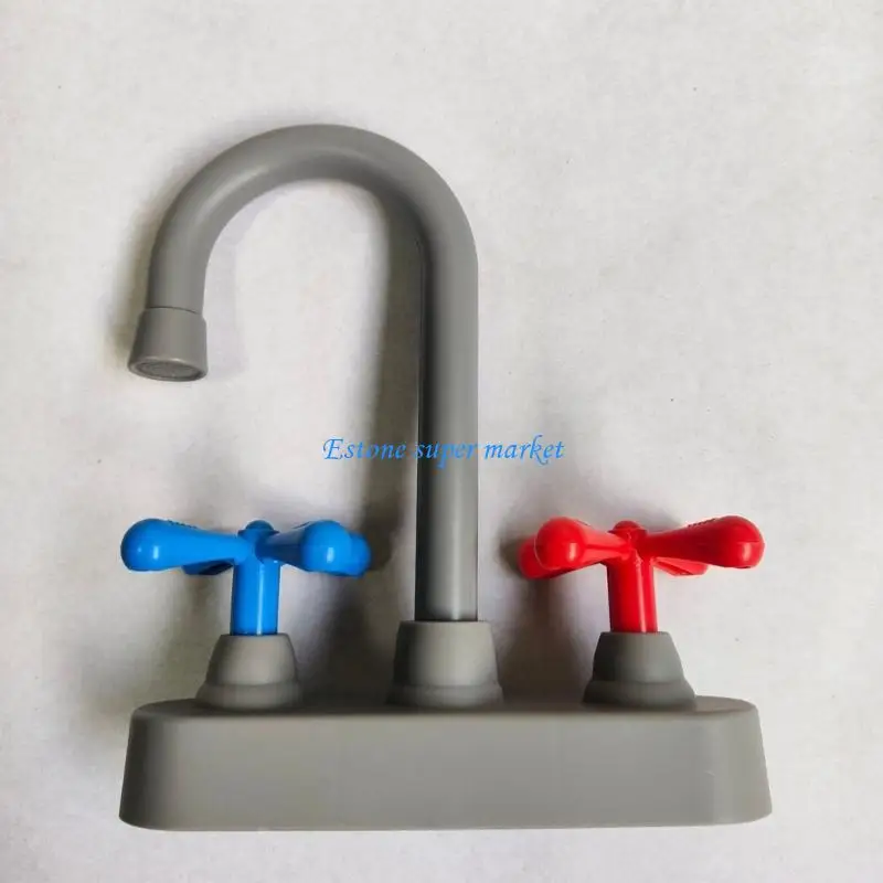 090B Trẻ Giả Vờ Chơi Vòi Bồn Rửa Chén Phụ Kiện Giáo Dục Vai Trò Chơi Hoạt Động Đồ Chơi