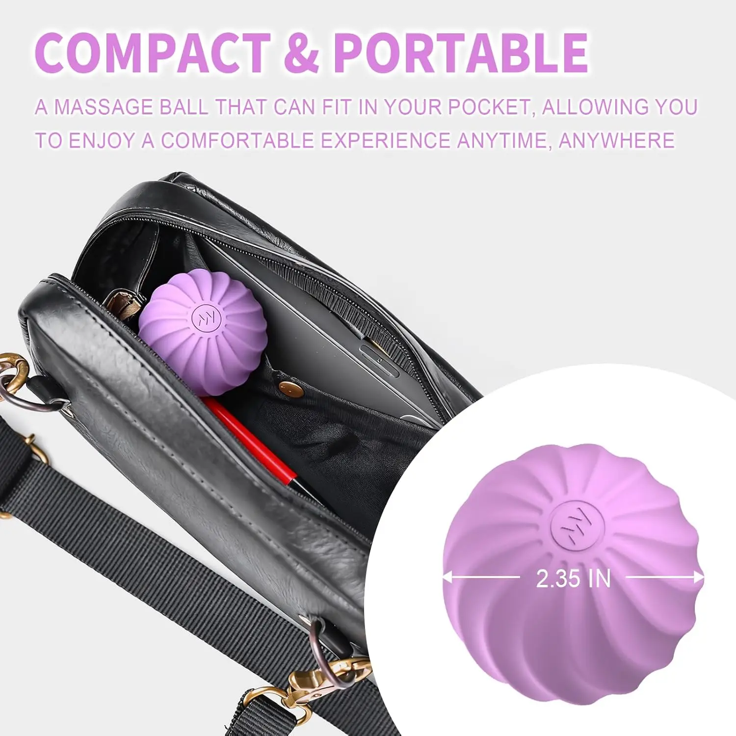 10 Speed High Intensity Vibrating Massage Ball for Muscle and Plantar Fasciitis Pain Relief Yoga Fitness Electric Massager Rolle - view 3