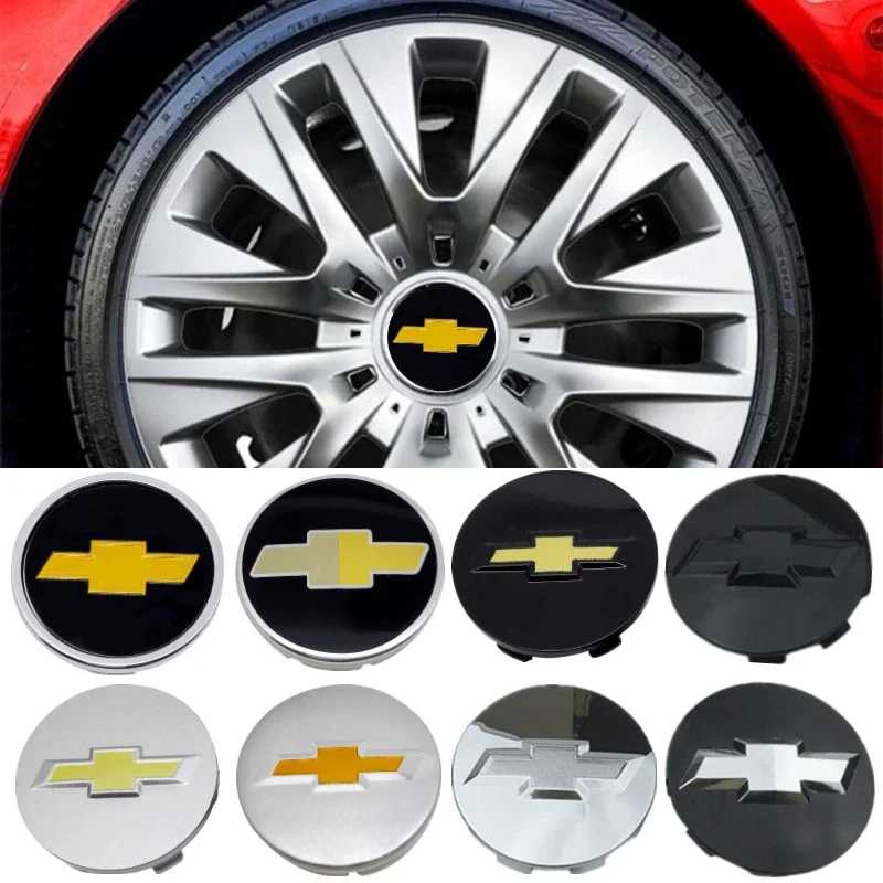 4pcs Car Wheel Center Hub Caps Cover for Chevrolet Lacetti Aveo Cobalt Cruze Malibu Trax Camaro Sail Captiva Spark Decoration