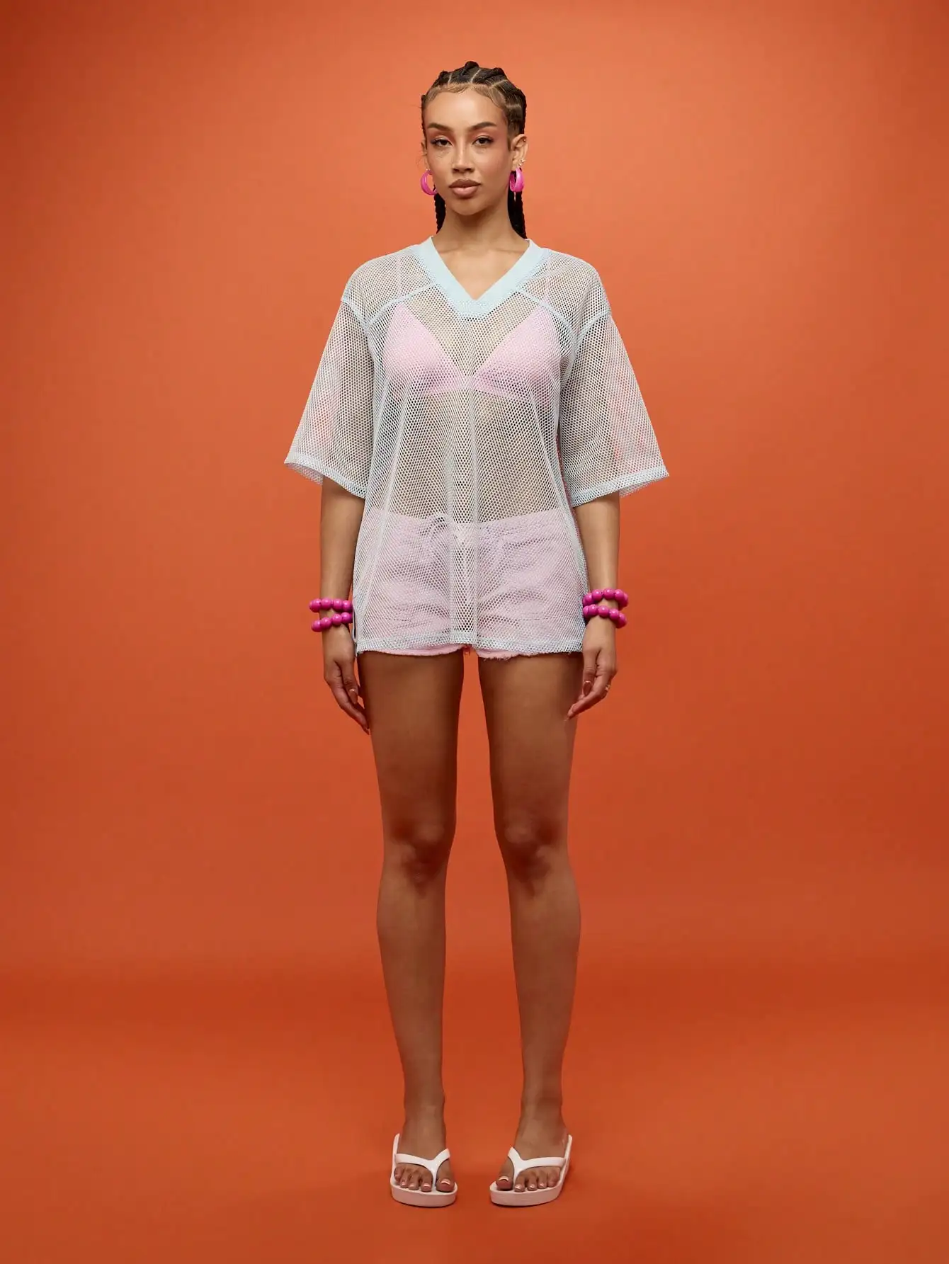 

Женская легкая пляжная накидка из сетки в университетском стиле для бассейна, пляжа, фестивалей и курортов