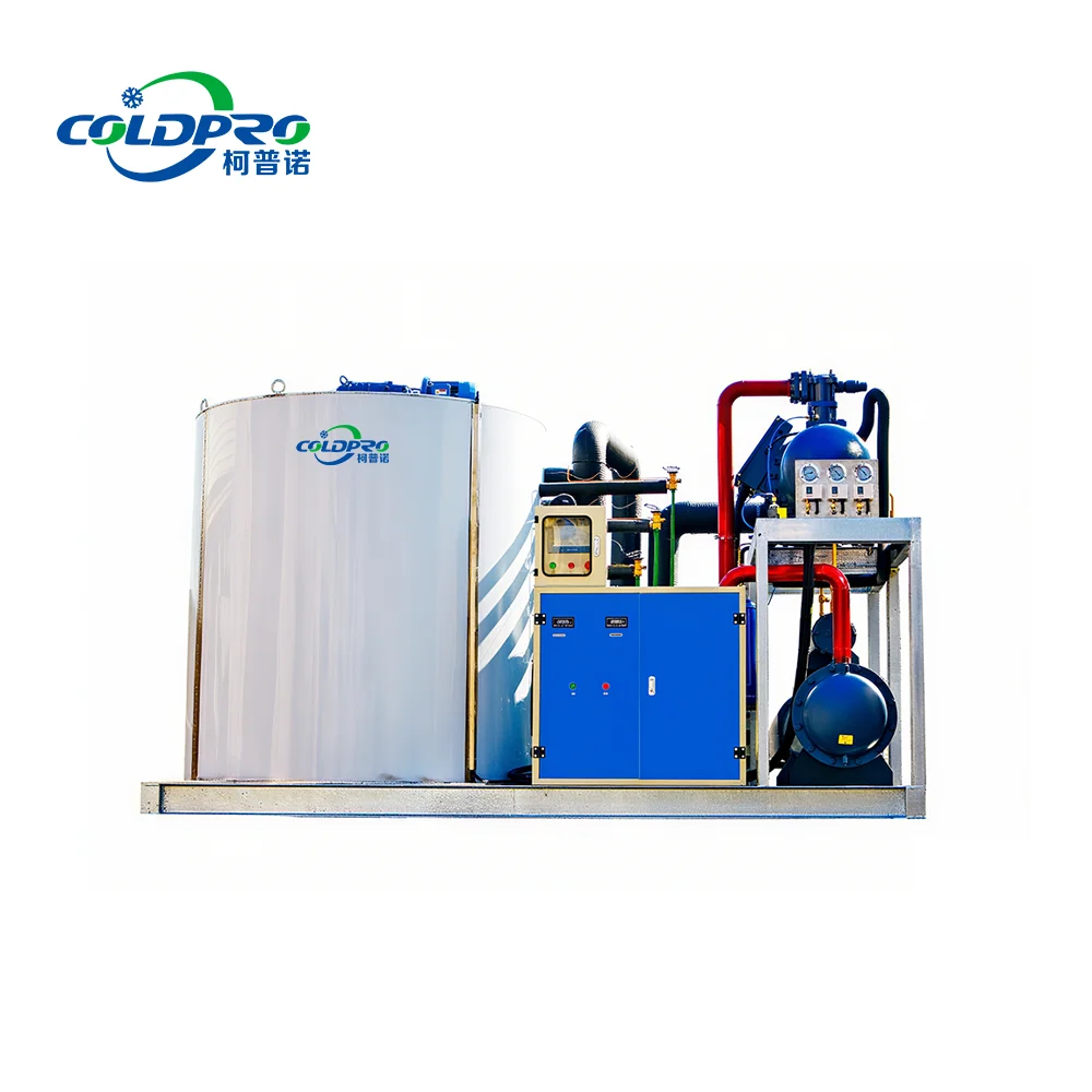 Large Industrial Flake Ice Machine COLDPRO CF-50T-W 380V 150kg Capacity 63.2kW 1 Year Warranty Jiangsu China Heavy-Duty