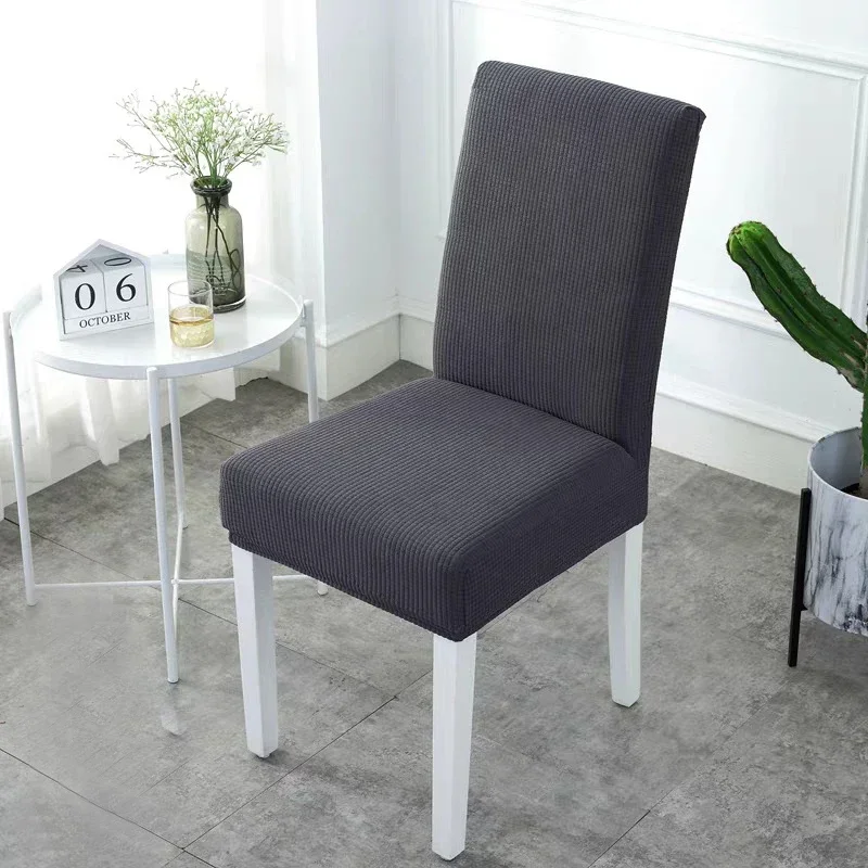 Waterproof Elastic Chair Cover for Dining Room Kitchen Wedding Hotel Banquet Restaurant Anti-dirty Seat Cover Housse De Chaise image 2
