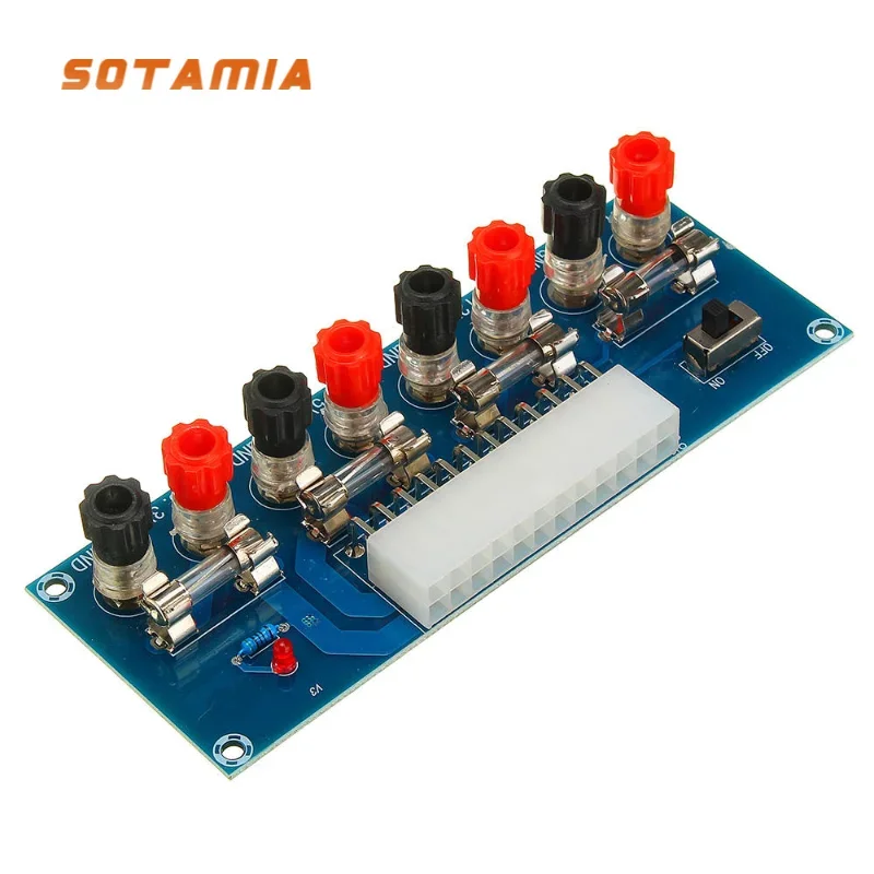 SOTAMIA Desktop Computer Chassis Supply Power M229 Transfer Board 4 Way Voltage Power Output Terminal Module DIY Power Amplifier