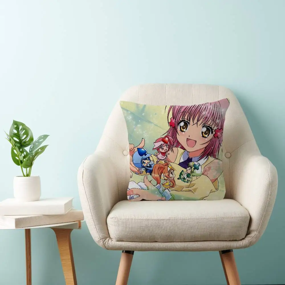 S-Shugo C-Chara Anime Pillow Cover for Bedroom Room and Living Room Sofa Decorative Cushion Cover