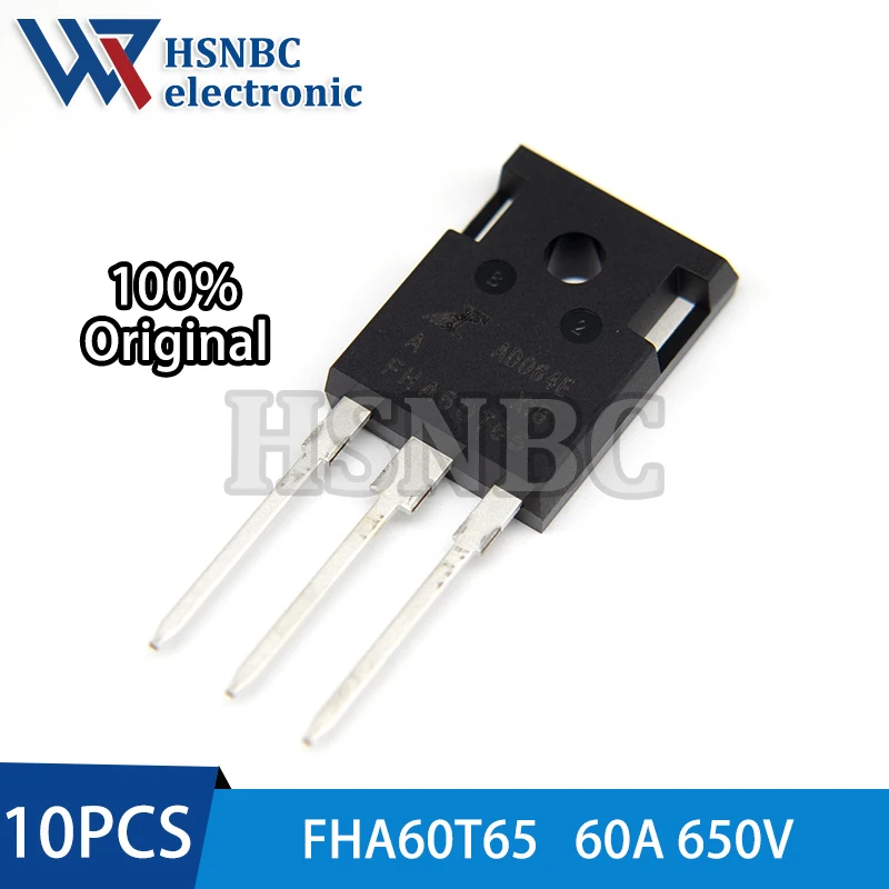 

10PCS FHA60T65 60T65 FHA60T65A TO-3P 60A 650V IGBT Power Transistor 100% New Original